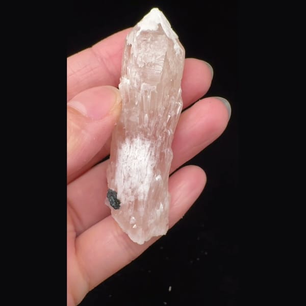 Pink Quartz Crystal Inner Mongolia 8.0 cm — alternate view