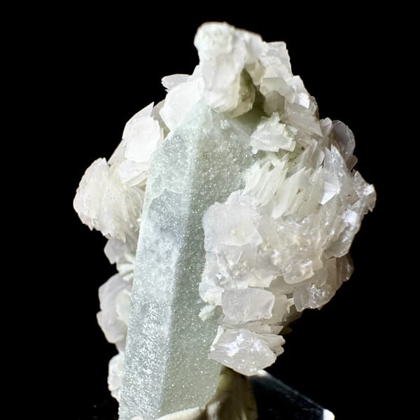 Quartz with Calcite and Green Crystals Inner Mongolia 5.0 cm — alternate view