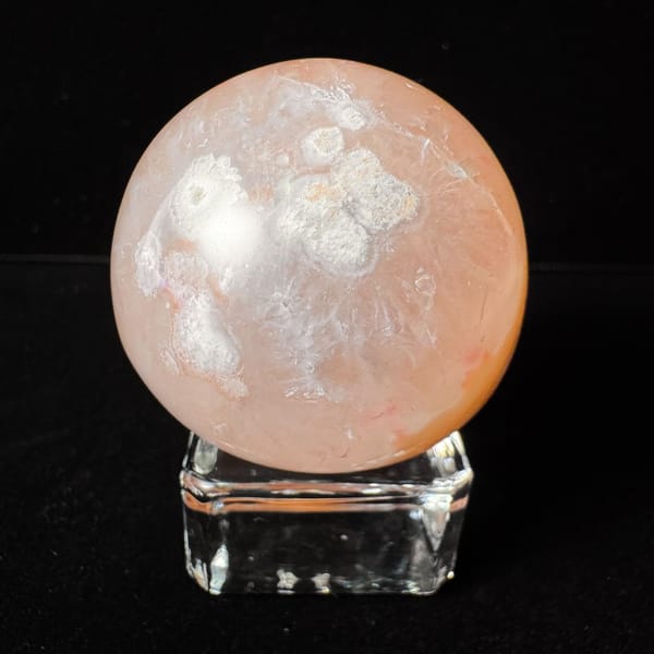 Orange-Pink Agate Geode 4.2 cm — alternate view