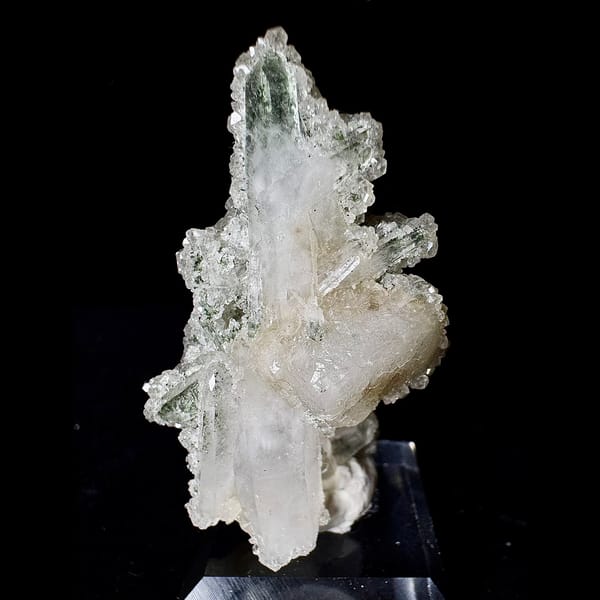 Quartz with Apophyllite and Calcite Hubei 5.5 cm — alternate view