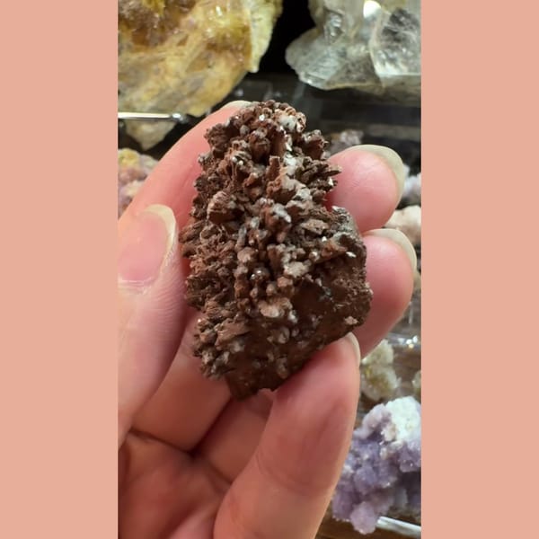 Small Quartz with Calcite Inner Mongolia 4.0 cm — complete view