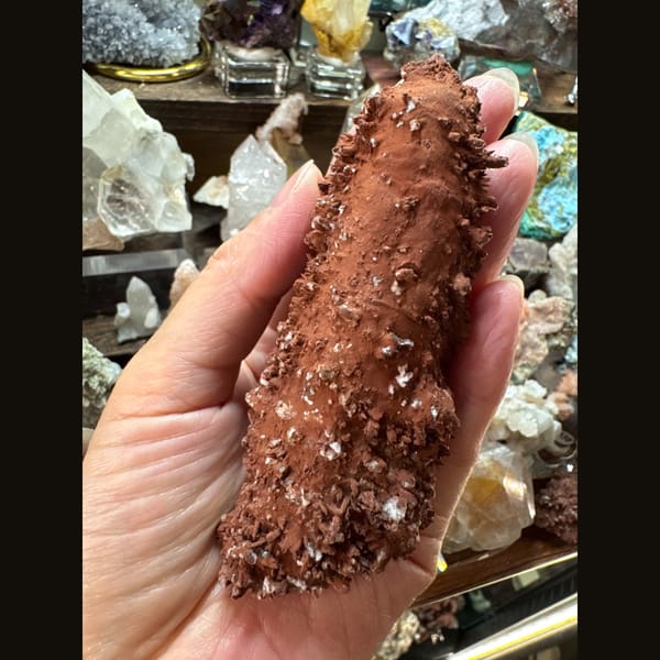 Quartz with Calcite 10.8 cm — alternate view