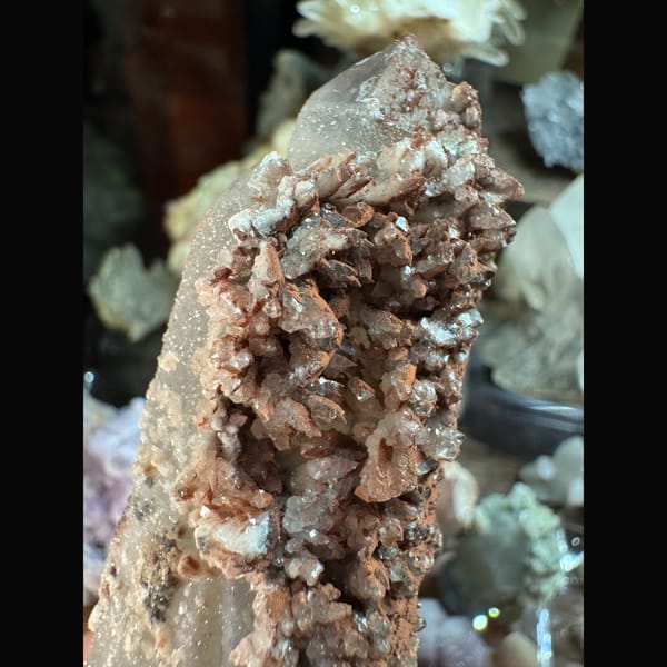 Quartz with Calcite 10.8 cm — detail view
