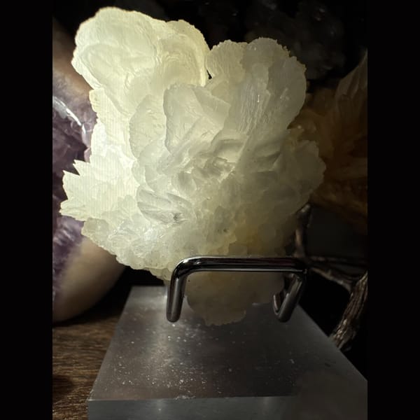 White Petal Calcite Yunnan 6.5 cm — alternate view