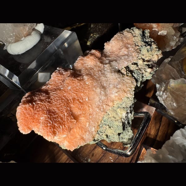 Red Lace Calcite Inner Mongolia 7.2 cm — complete view