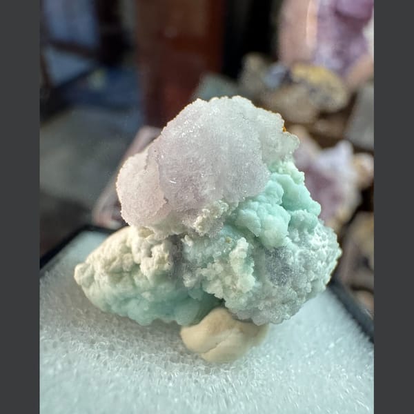 Lilac Creedite on Blue-Green Matrix 3.1 cm — alternate view