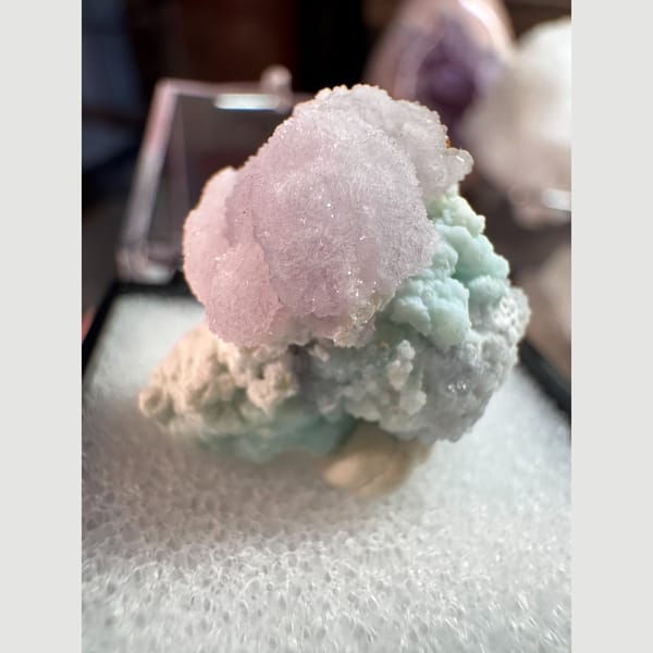 Lilac Creedite on Blue-Green Matrix 3.1 cm — alternate view
