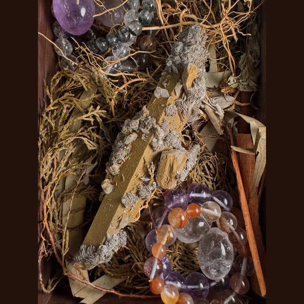 Long Quartz with Calcite Inner Mongolia 16.0 cm — complete view