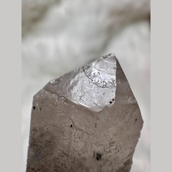 Quartz with Calcite Petals Inner Mongolia 17.0 cm — detail view