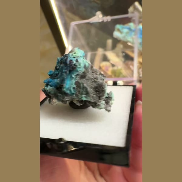 Blue-Green Gibbsite on Matrix 5.0 cm — alternate view