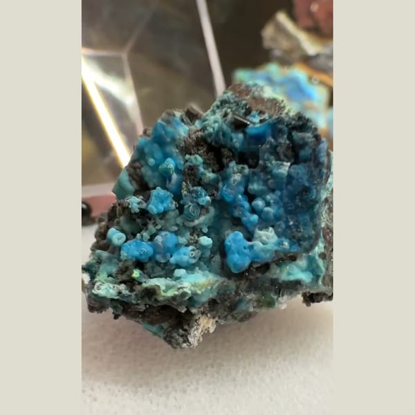 Blue-Green Gibbsite on Matrix 5.0 cm — detail view