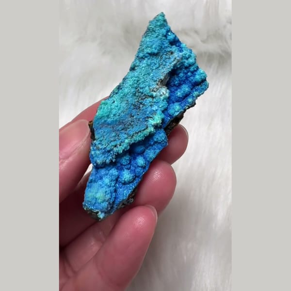 Blue-Green Gibbsite 6.0 cm — complete view