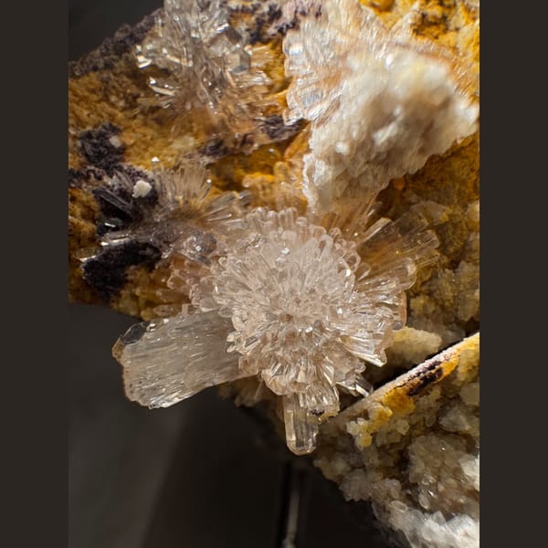 White Creedite Petal Cluster 6.5 cm — detail view