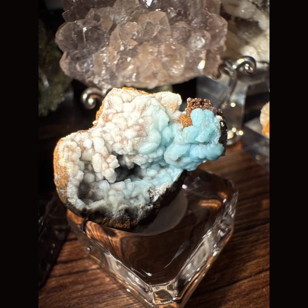 Blue-White Hemimorphite 3.0 cm — alternate view
