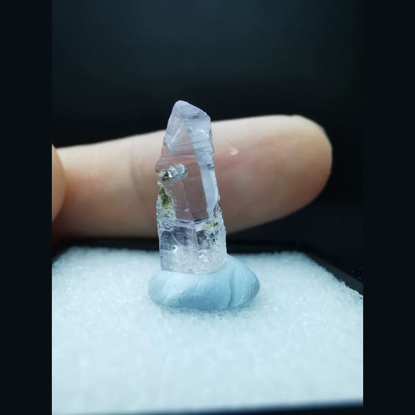Clear Veracruz amethyst crystal from Mexico — alternate view