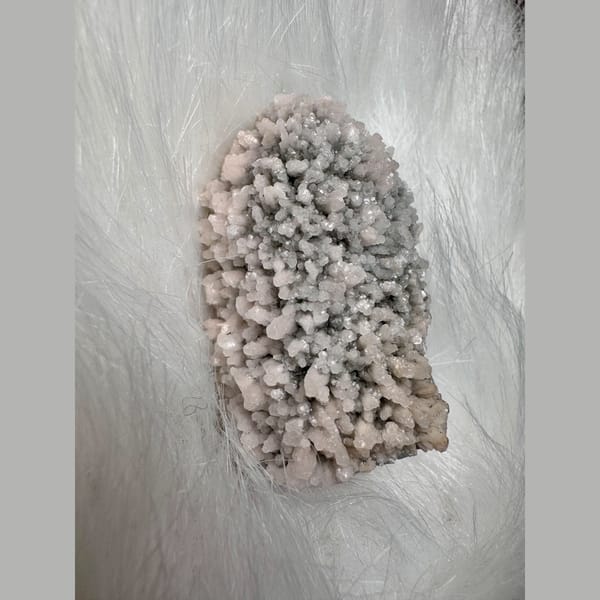 Quartz Crystal with Calcite Crust Inner Mongolia 7.0 cm — alternate view