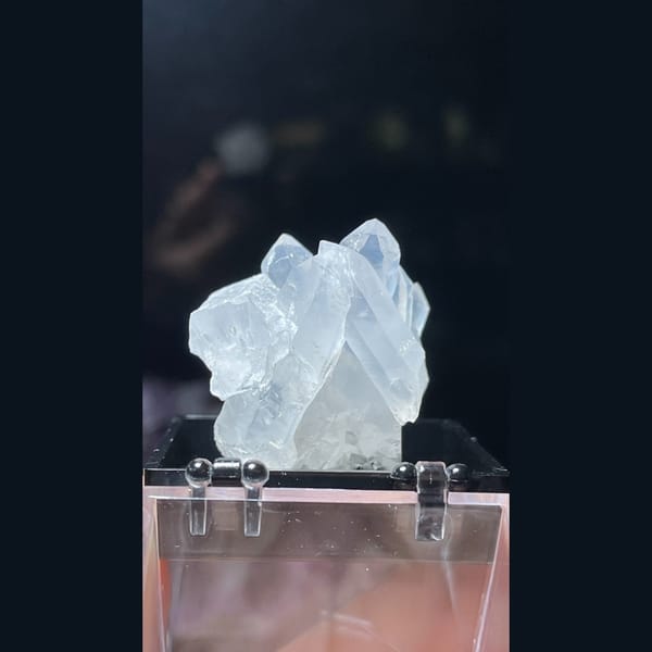 Frosted milky quartz cluster from Jinlong — alternate view