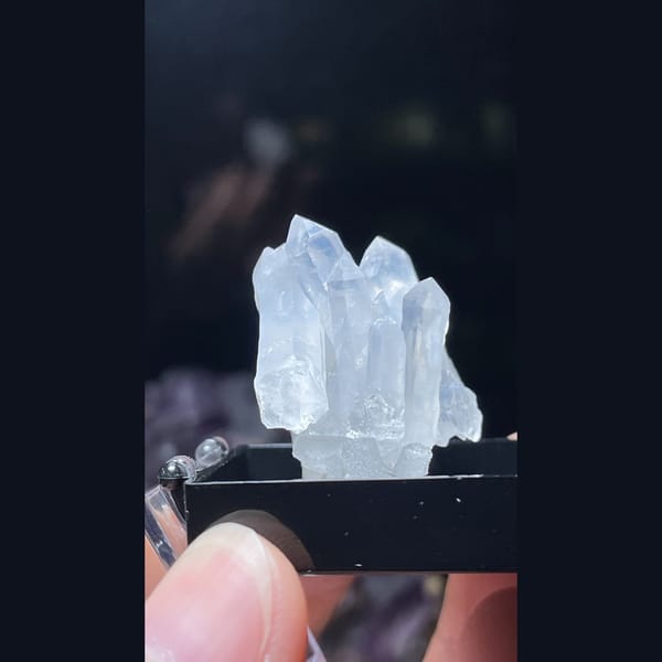 Frosted milky quartz cluster from Jinlong — detail view