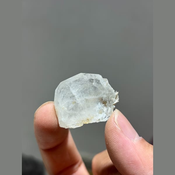 Pale Aquamarine Crystal with Mica, Xuebaoding Sichuan