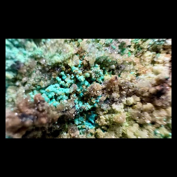 Gibbsite with Cyanotrichite 12.0 cm — alternate view