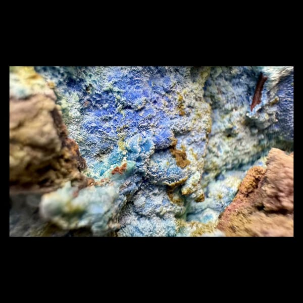 Gibbsite with Cyanotrichite 12.0 cm — alternate view