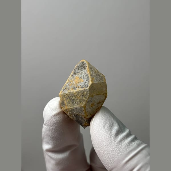 Weathered double-terminated quartz from Yunnan — alternate view