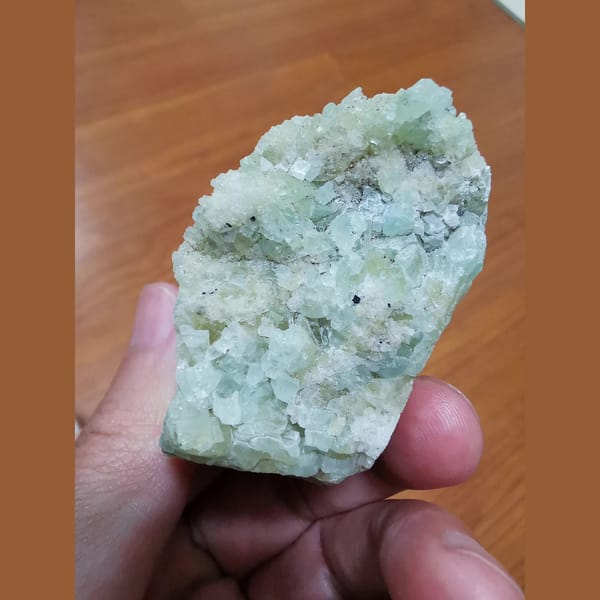 Green datolite from Shijiangshan — alternate view
