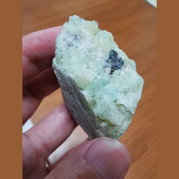 Green datolite from Shijiangshan — alternate view
