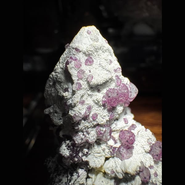 Candle Quartz with Purple Fluorite Inner Mongolia 6.0 cm — alternate view