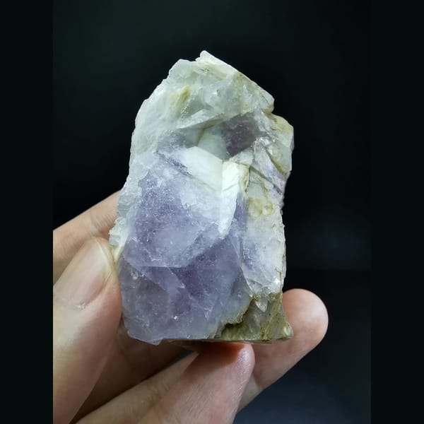 Amethyst geode wrapped in calcite — complete view