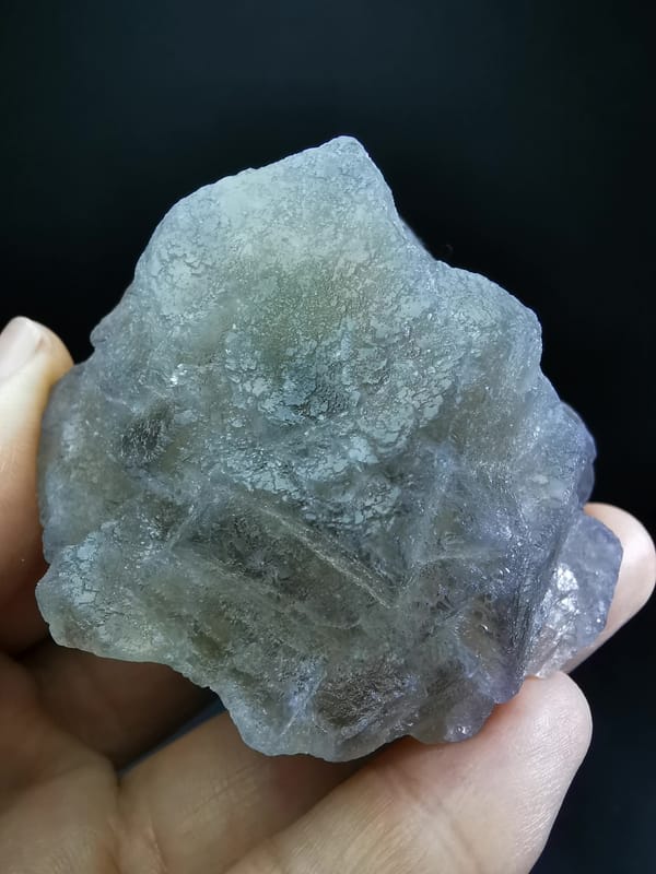 Fluorite and quartz cluster — complete tilted front view