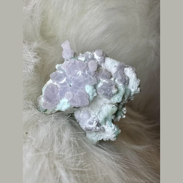 Purple Gibbsite with Gypsum 6.0 cm — complete view