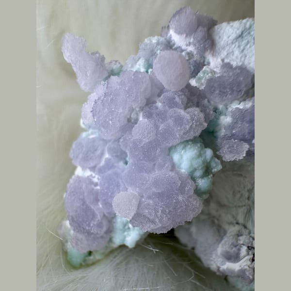 Purple Gibbsite with Gypsum 6.0 cm — alternate view