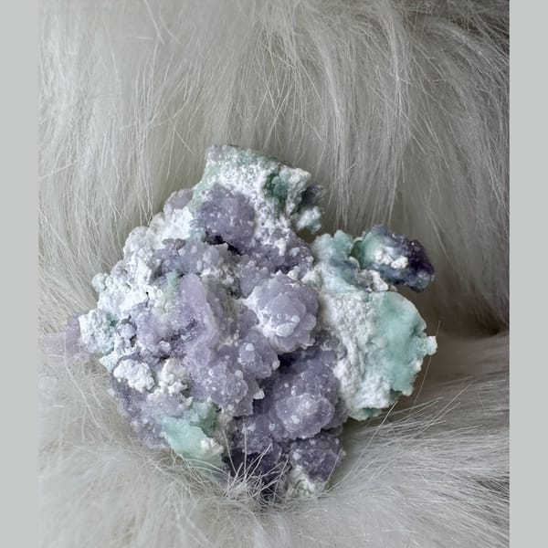 Purple Gibbsite with Gypsum 6.0 cm — alternate view