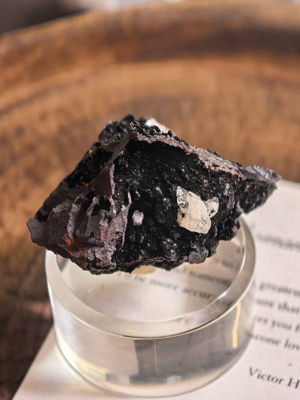 Calcite on Limonite Mountain Form — Guizhou — individual mineral specimen view 2
