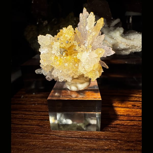 Creedite Flower with Golden Inclusions 3.5 cm — alternate view