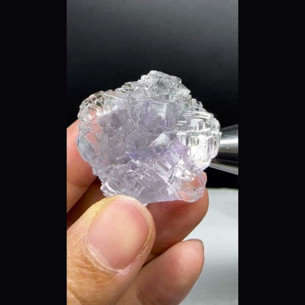 Stepped Snowflake Fluorite Yaogangxian 3.7 cm — alternate view
