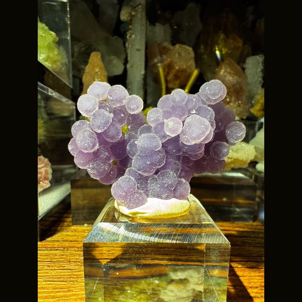 Purple Grape Agate Cluster 4.0 cm — alternate view