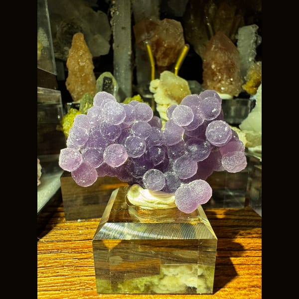 Purple Grape Agate Cluster 4.0 cm — alternate view