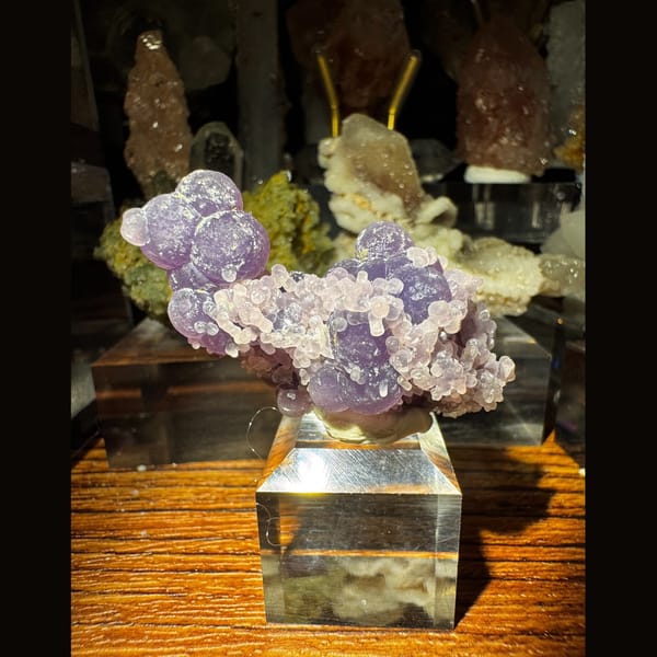 Purple Grape Agate Botryoidal Cluster 6.0 cm — alternate view