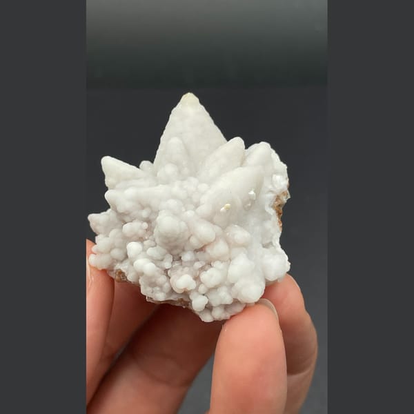Chunky tan calcite cluster from Yunnan — alternate view