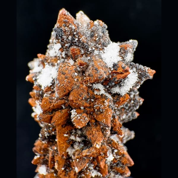 Orange Spiky Calcite Column Yunnan 10.0 cm — alternate view