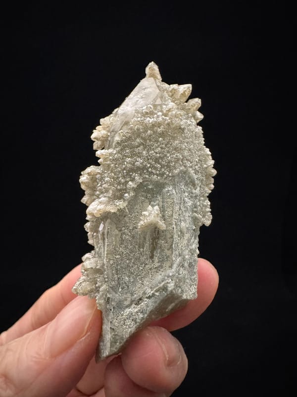 Secondary-Growth Quartz Crystal — Inner Mongolia — complete view 3 of the exact specimen