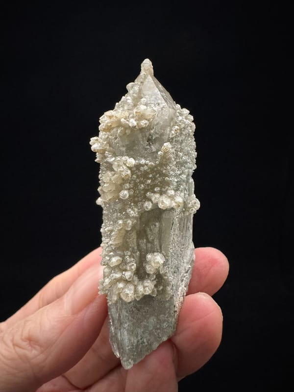 Secondary-Growth Quartz Crystal — Inner Mongolia — complete view 2 of the exact specimen