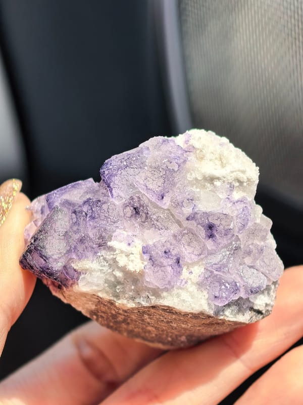 Purple Rim Fluorite Landscape — Guizhou