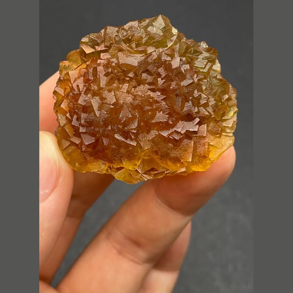 Green fluorite cluster from Henan — alternate view