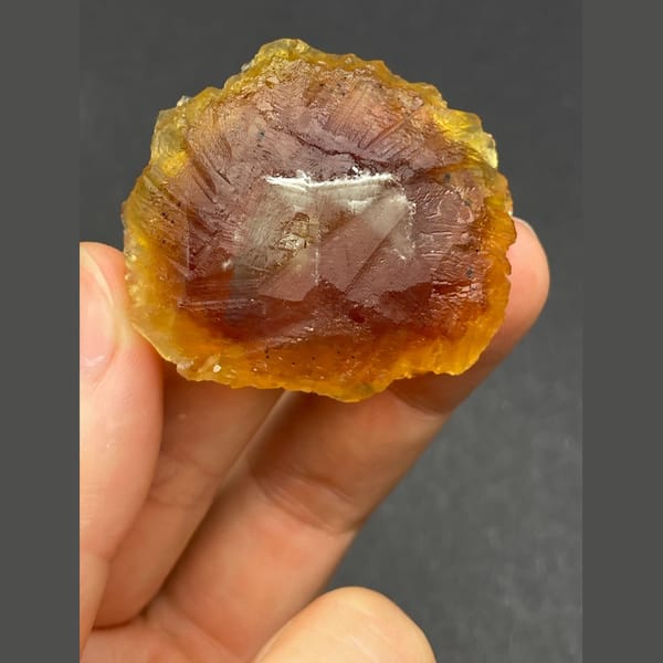 Green fluorite cluster from Henan — detail view