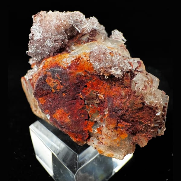 Creedite with Fluorite 5.0 cm — alternate view