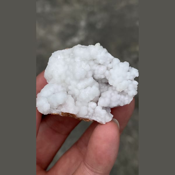 Tan calcite cluster from Yunnan — detail view