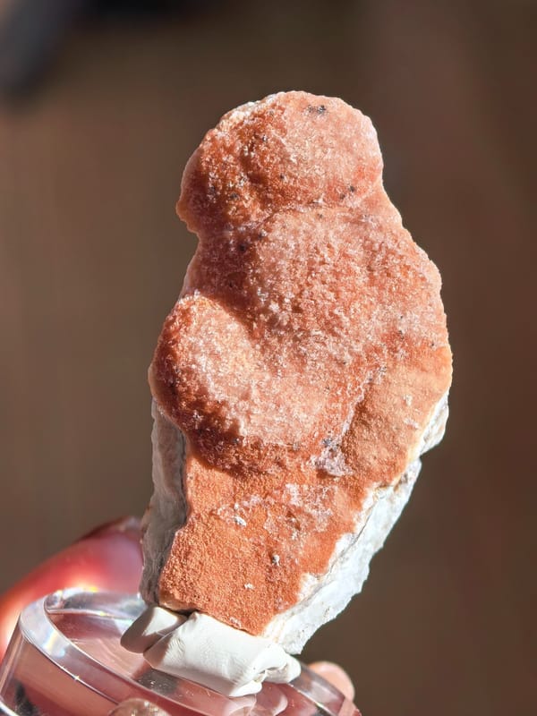 Deep Pink Aragonite Cluster — Yunnan — individual mineral specimen view 1